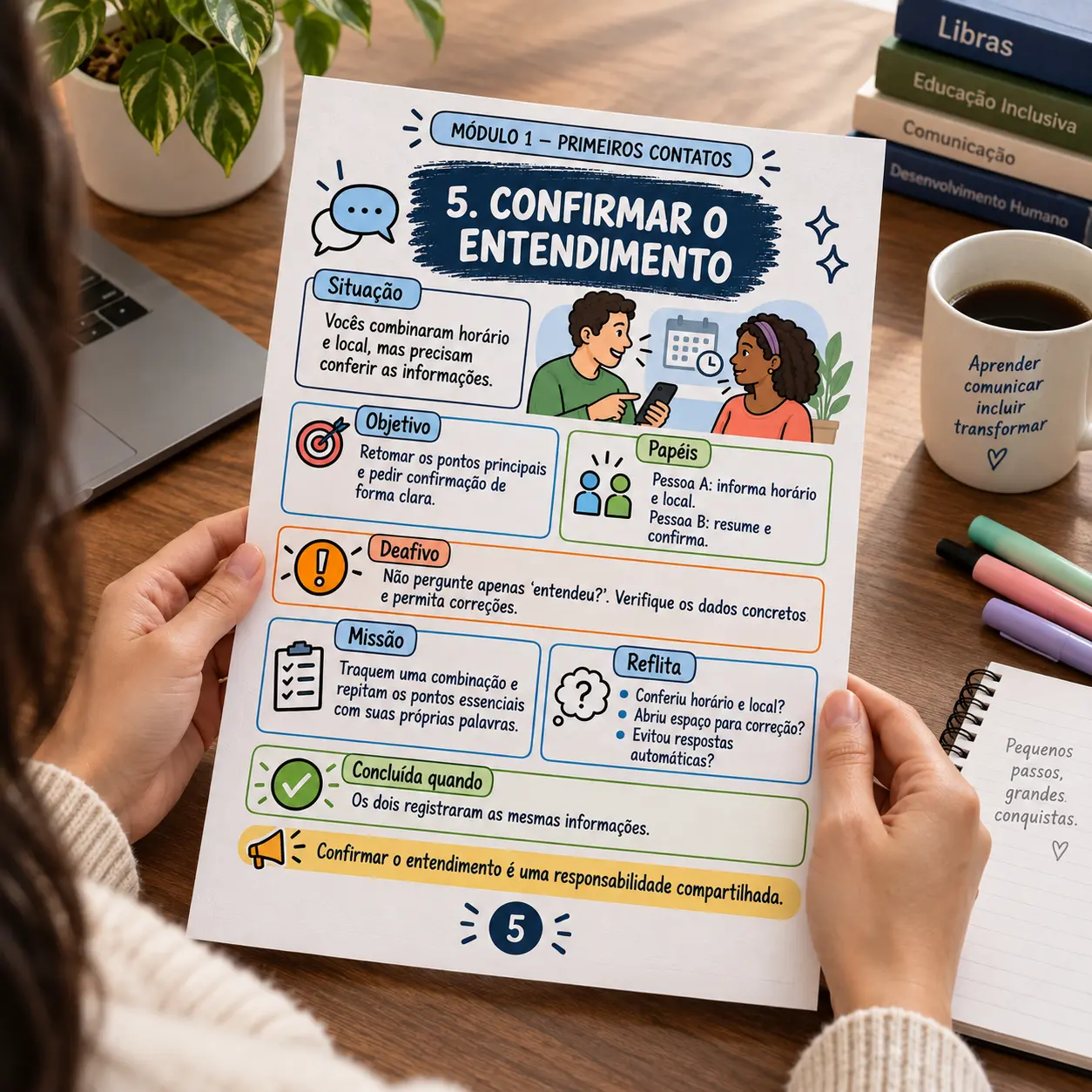 Material em ambiente de estudo